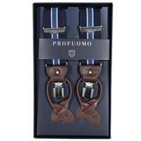Profuomo Luxe Bretel Navy-Lichtblauw -