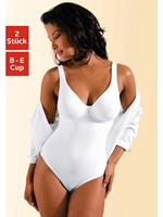 Nuance T-shirt-body met beugel, met figuurvormend effect, shapewear body, shaping body (Set van 2)