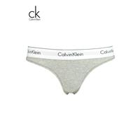 Calvin Klein String, Label- Bund, Jersey, unifarben, grau