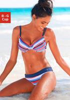 s.Oliver RED LABEL Beachwear Beugelbikini met maritieme strepen