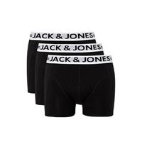 Jack & Jones Boxershorts SENSE Trunks 3-pack Zwart-S