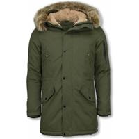 Enos Parka Jas  Parka Jas Faux Bontkraag