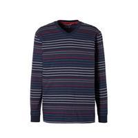 Blauw pyjamashirt lange mouw