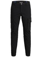 JACK & JONES Junior Cargohose JJIPAUL  schwarz 