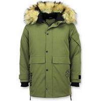 Enos Lange parka jas met bontkraag - Winterjas