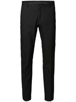 Slim-fit pantalon met stretch in zwart