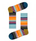 Happy Socks-Sokken-Multi Stripe Socks-Zwart