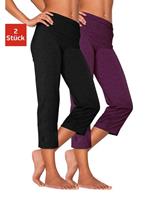 vivance active Capribroek met rubberen tailleband, loungewear (Set van 2)