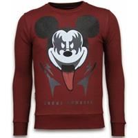 Local Fanatic Kiss my mickey rhinestone sweater