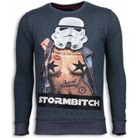 Local Fanatic Stormbitch rhinestone sweater