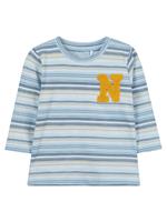 name it Boys Shirt met lange mouwen Laban stoffig blauw