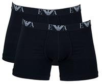 Armani Boxershorts Monogram 2-pack zwart
