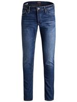 Jack & Jones Jeans "GLENN", Slim Fit, Waschungen, Label-Patch, für Herren, dunkelblau, 28/30