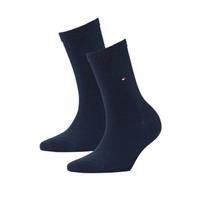 Tommy Hilfiger Dames 2-Pack Casual Sokken Donker Blauw