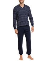 Schiesser Schiesser Pyjama 159618 heren donkerblauw 50/M