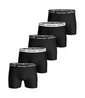 Björn Borg Herren Boxershorts 5er Pack - Pants, Cotton Stretch, Logobund, schwarz