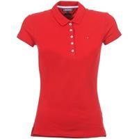 TOMMY HILFIGER Poloshirt »HERITAGE SHORT SLEEVE SLIM POLO« mit Tommy Hilfiger Logo-Flag auf der Brust