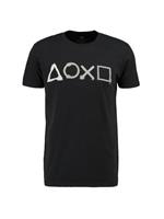 Sony - Playstation - Knoppen Artwork Gedrukte Crewneck T-shirt - T-shirt -