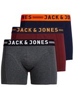 Jack & Jones Boxershorts JACLICHFIELD Trunks 3-pack Burgundy-M