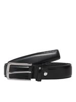 Jack & Jones Clean-cut Leren Riem Heren Zwart