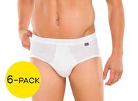 Schiesser Sportslip met gulp Essential 6-pack wit