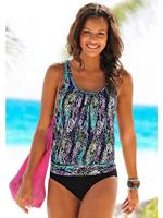 LASCANA Oversize-Tankini in schönem Federprint