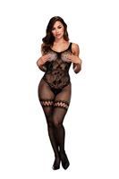 Baci Lingerie Baci - Floral Bodystocking zonder kruis
