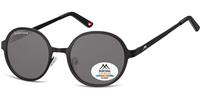 Montana Collection By SBG zonnebril unisex rond matzwart MP87