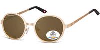 Montana MP87F - Zonnebril - ronde vorm - goud- polarizerend