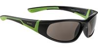 ALPINA Kinder Fahrradbrille Flexxy, schwarz/grün, OneSize