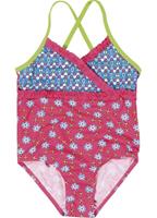 Playshoes Girls UV-Bescherming Badpak bloemen pink - Roze/lichtroze - - Meisjes