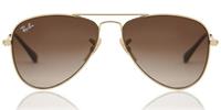 Ray-Ban Aviator Junior RJ9506S Kids Zonnebril - Piloot Goud - Glazen met sterkte beschikbaar