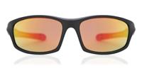 Sonnenbrillen sportstyle 507 black mat red schwarz/rot