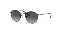 Ray-Ban Junior Ray Ban Round metal junior Uniseks Sunglasses Gläser: Grijs, Frame: Zwart - RJ9547S 201/8G 44-19