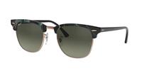 Ray-Ban Ray Ban Clubmaster fleck Uniseks Sunglasses Gläser: Grijs, Frame: Zwart - RB3016 125571 49-21