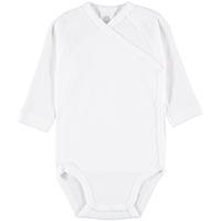 Sanetta Wickelbody, Bio-Baumwolle, für Babys, weiß