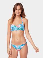 Tom Tailor Bikinitop met bloemenmotief, turquoise/ multicolor