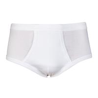Beeren 2-pak heren heup slip wit - met gulp M3000 - 100% katoenen Beeren ondergoed - Senioren - Met sluiting
