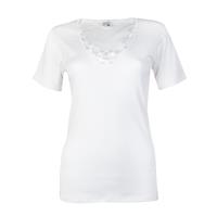 Beeren dames shirt korte mouw Beatrix - Kanten ondershirt - Naadloos - 100% katoen