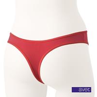 Avet string dames 3490 microfiber - Gladde string - onzichtbaar - Invisible - badstof kruisje - zwart, wit, rood, huidskleur