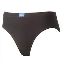 Avet dames High leg slip 3270 sport - Dames onderbroek - kanten ondergoed -badstof kruisje - wit en zwart