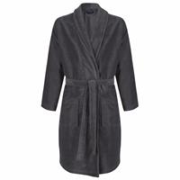 Pastunette heren badjas Fleece/badstof - Grey - Katoenen ochtendjas grijs