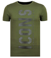 Local Fanatic ICONS Vertical - Party T shirt Heren - 6362G - Groen