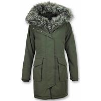 Gentile Bellini Lange parka jas met bontkraag - Winterjas