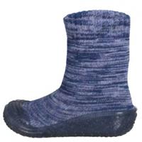 Playshoes Kinder Strickhausschuhe blau Gr. 18/19