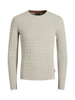 Gebreide pullover met labelpatch, model 'HILL'