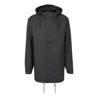 Rains Tracksuit Jacket 1262 Regenjas Unisex - Zwart - Maat XXS