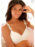 Lascana T-shirt-bh met 3 bandjes (verwisselbare bandjes) en borduursel