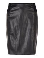 Vero Moda Imitatieleren rok VMBUTTERSIA HW COATED SKIRT NOOS