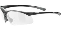 Uvex Sportbrille, Flexbügel, austauschbare Gläser, schwarz, OneSize